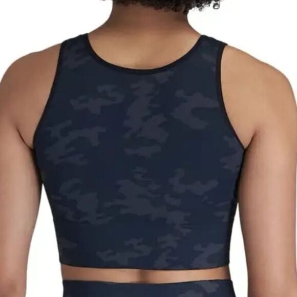 SPANX Lamn Seamless Crop Top Camo Size Large - Picture 2 of 9